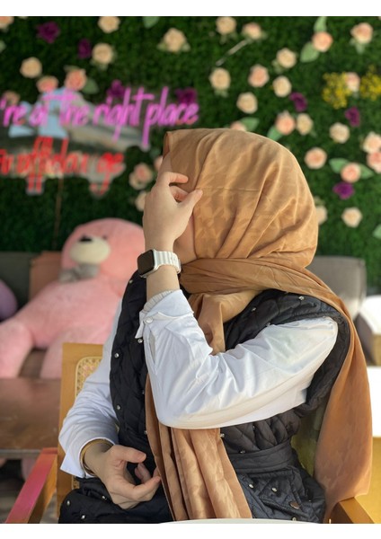 Cappucino Çağrı İpek Jakar Kazayağı Şal modelleri