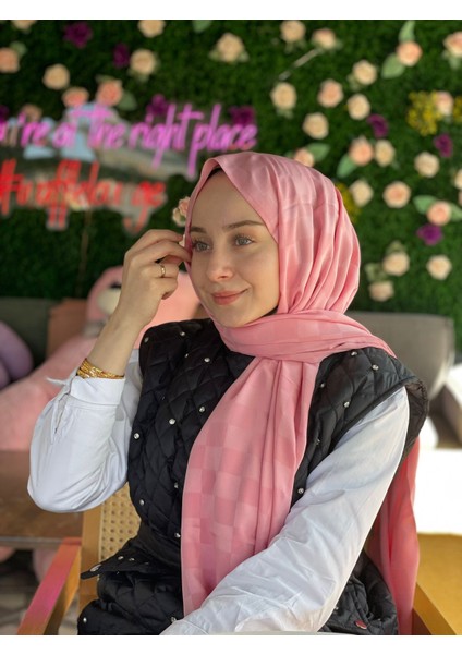 ŞEKER PEMBE Çağrı İpek Jakar Dama Şal fiyatları