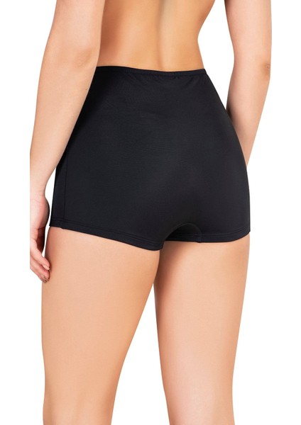 Kadın Siyah Şort Bikini Altı