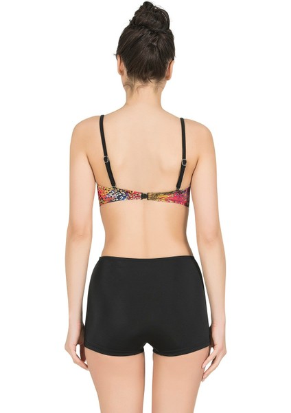 Kadın Siyah Şort Bikini Altı