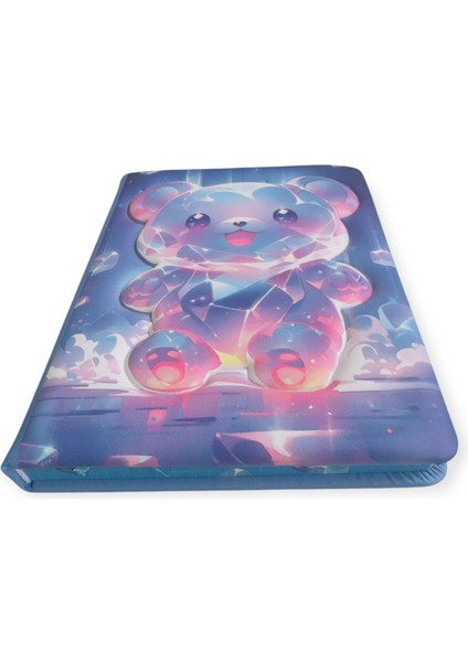 Puffy Cute Bear Not Defteri 13 x 18 cm 96 Yaprak Çizgili