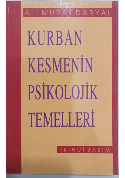 Kurban Kesmenin Psikolojik Temelleri