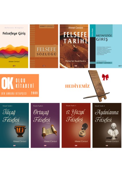 Felsefe Tarihi - Felsefe Sözlüğü - Felsefeye Giriş / 8 Kitap Set ( Telefon Tutucu Hediyemiz) Ahmet Cevizci