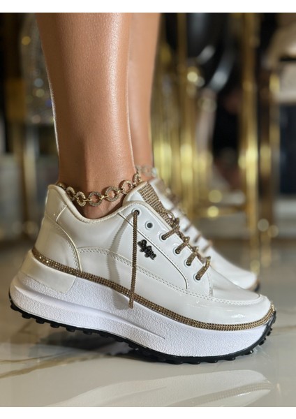 Sandip Extreme Yüksek Tabanlı Spor Ayakkabı Beyaz