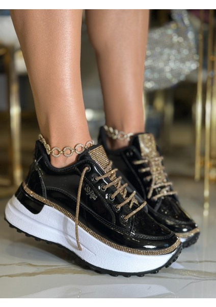 Sandip Extreme Yüksek Tabanlı Spor Ayakkabı Siyah modelleri