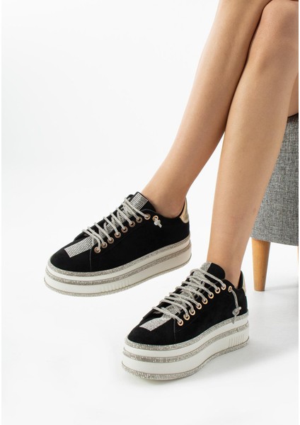 Yussy Süet Spor Ayakkabı Siyah fırsatları