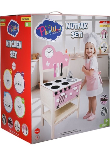 ONY-408 Ahşap Mutfak Seti -Onyıl Oyuncak
