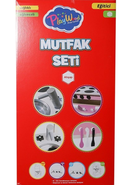 ONY-408 Ahşap Mutfak Seti -Onyıl Oyuncak