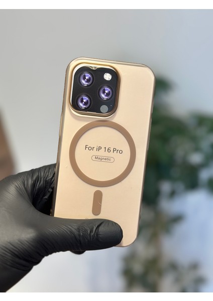 Apple iPhone 16 Pro Kılıf Magsafe Elite Premium Mat Sararmaz