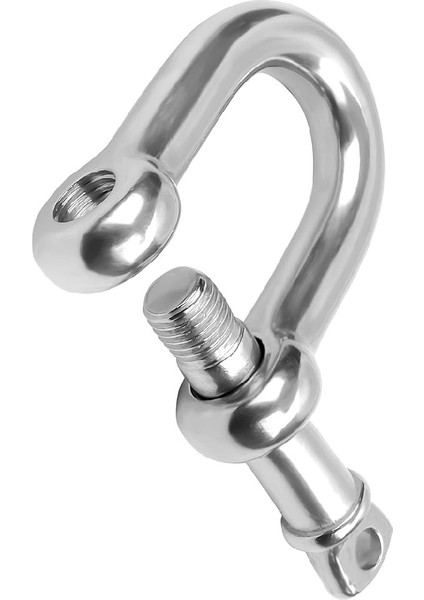 Zincir Kilidi 6 mm (1/4) Krom Paslanmaz Çelik 2 Adet