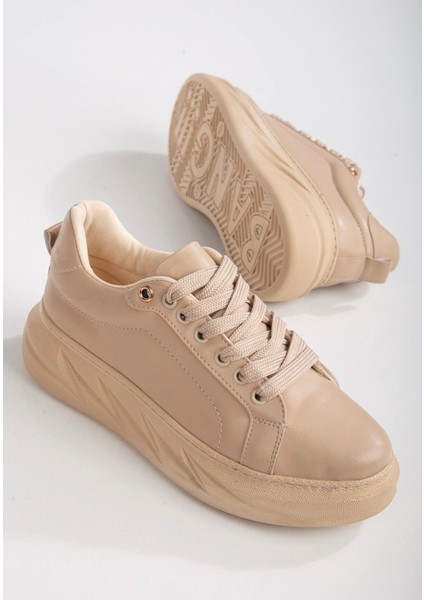 Simple Spor Ayakkabı Bej