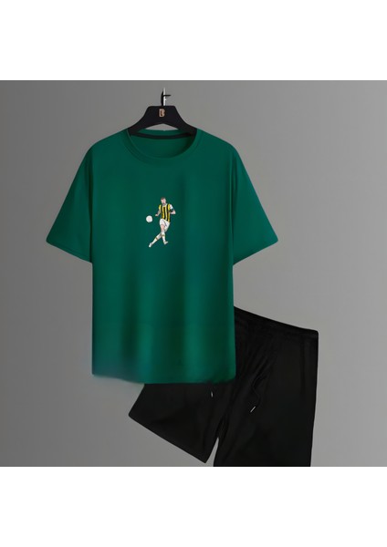 Edin Dzeko Sırt Futbol Forma Baskılı Unisex Kısa Kollu Tişört Regular Fit T-Shirt Şort Takımı fiyatları