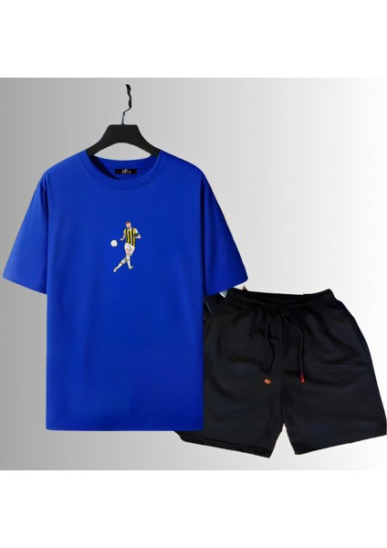 Edin Dzeko Sırt Futbol Forma Baskılı Unisex Kısa Kollu Tişört Regular Fit T-Shirt Şort Takımı fiyatları