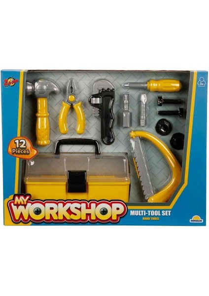 3718 Zapp Toys My Workshop Çantalı Tamir Seti 12 Parça -Sunman