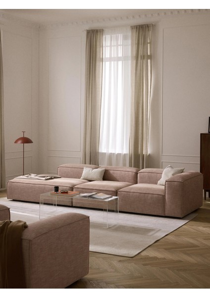 Most Mollis Pro 3 Modül Sol Kanepe 09 Bej Keten Kumaş Yataş Sünger(Evinize Teslim) fiyatları