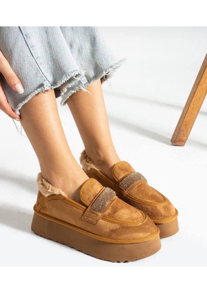 Lucina Süet Loafer Kahverengi