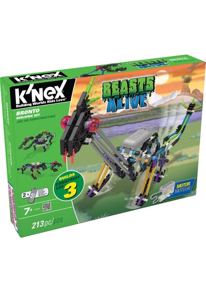 K’nex Bronto Yapım Seti (Motorlu) Beasts Alive Knex 34483