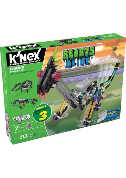 K’nex Bronto Yapım Seti (Motorlu) Beasts Alive Knex 34483
