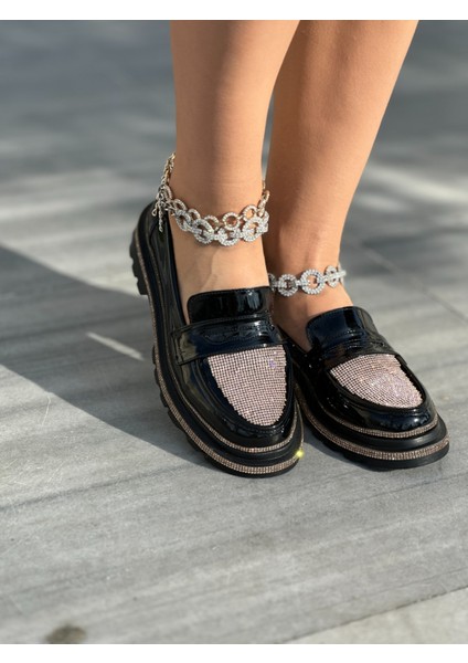 Newal Kristal Taşlı Loafer Gold indirimleri