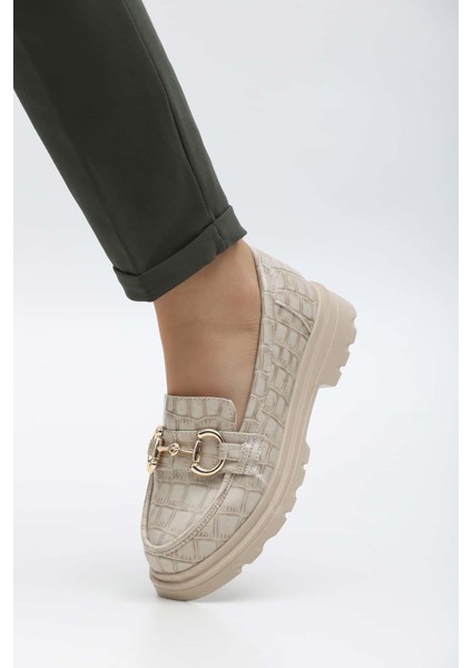 Puni Kroko Loafer Ekru