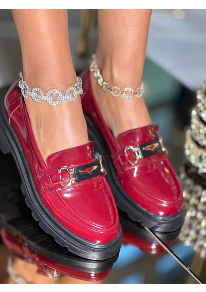 Lessy Rugan Loafer Kırmızı