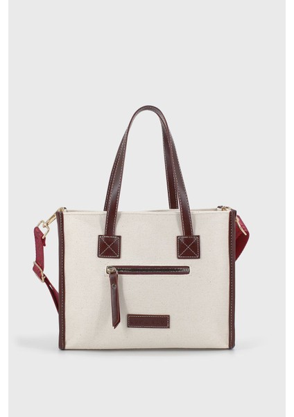 Kadın Bordo Kanvas Fermuar Detaylı Çapraz Askılı Çanta modelleri