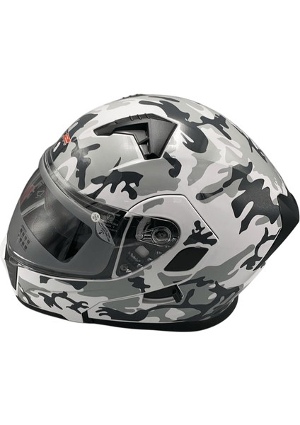 Kamuflaj Çene Açılır Kask fiyatları