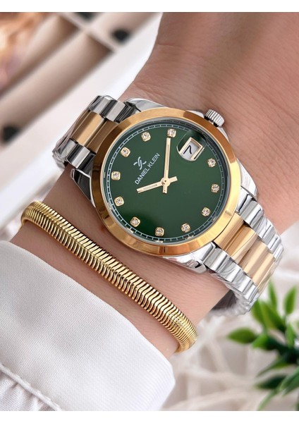 Çelik Kordon 3 Atm Suya Dayanıklı Özel Tasarım Kadın Kol Saat+Bileklik VS.BLKT.0224