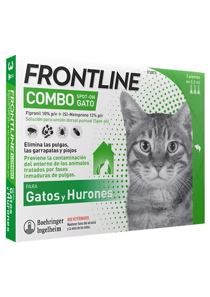 Branded Bng Forntlıne Kedi Pire ve Kene Tedavisi Için Dış Parazit 3 Pipet 0.5ml