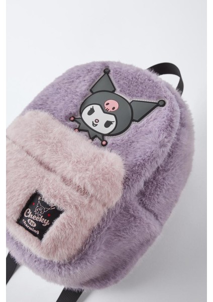 Kuromi Figürlü Pelüş Sırt Çantası Küçük Boy (27cm*21cm) modelleri
