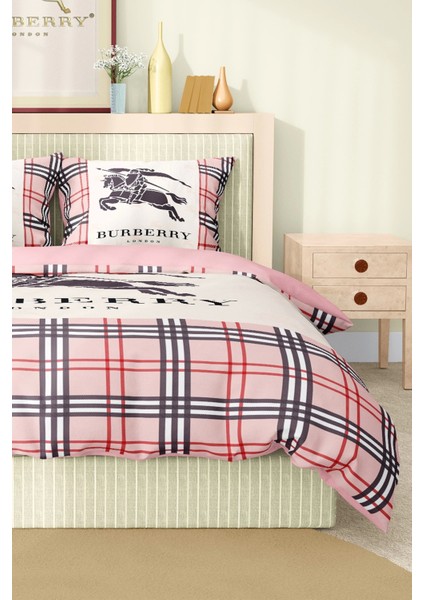 Marka Nevresim Takımı Çift Kişilik Pamuklu Saten Kumaş 6 Parça 3D Dijital Baskı Duvet Cover Set Model No:11