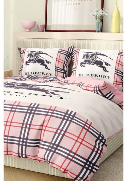 Marka Nevresim Takımı Çift Kişilik Pamuklu Saten Kumaş 6 Parça 3D Dijital Baskı Duvet Cover Set Model No:11