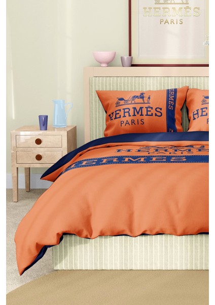 Marka Nevresim Takımı Çift Kişilik Pamuklu Saten Kumaş 6 Parça 3D Dijital Baskı Duvet Cover Set Model No:64 indirimleri