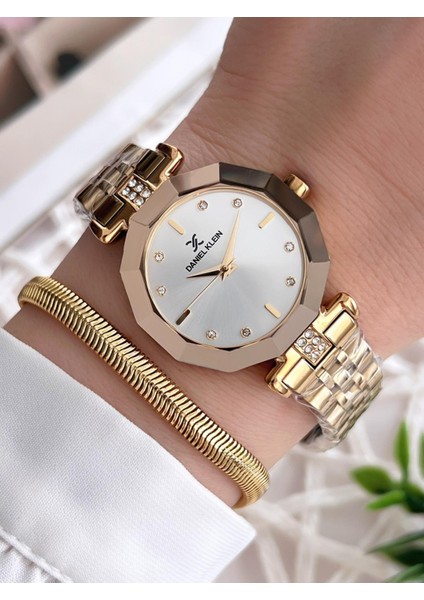 Çelik Kordon 3 Atm Suya Dayanıklı Özel Tasarım Kadın Kol Saat+Bileklik VS.BLKT.0229