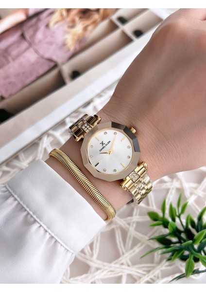 Çelik Kordon 3 Atm Suya Dayanıklı Özel Tasarım Kadın Kol Saat+Bileklik VS.BLKT.0229 fiyatları