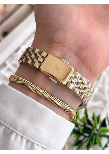 Çelik Kordon 3 Atm Suya Dayanıklı Özel Tasarım Kadın Kol Saat+Bileklik VS.BLKT.0229 modelleri