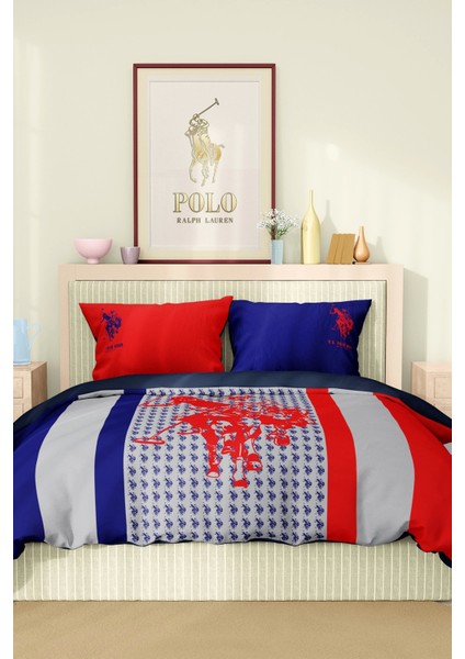 Marka Nevresim Takımı Çift Kişilik Pamuklu Saten Kumaş 6 Parça 3D Dijital Baskı Duvet Cover Set Model No:86