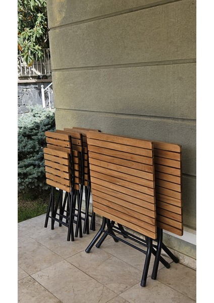 MESA PLEGABLE DE MADERA 65 cm *65 cm Ahşap Katlanır Masa