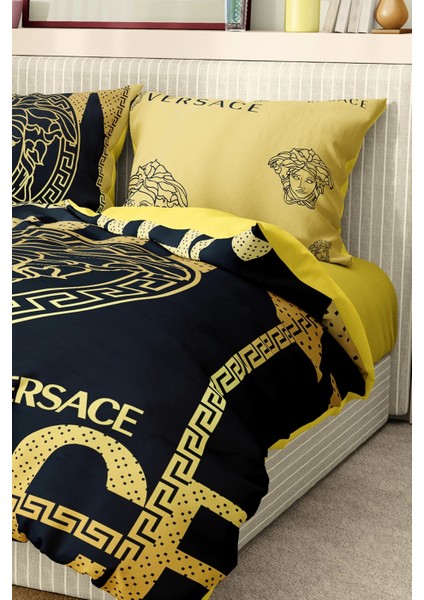 Marka Nevresim Takımı Çift Kişilik Pamuklu Saten Kumaş 6 Parça 3D Dijital Baskı Duvet Cover Set Model No:92