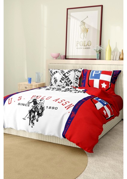 Marka Nevresim Takımı Çift Kişilik Pamuklu Saten Kumaş 6 Parça 3D Dijital Baskı Duvet Cover Set Model No:87