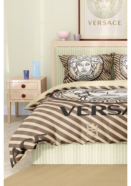 Marka Nevresim Takımı Çift Kişilik Pamuklu Saten Kumaş 6 Parça 3D Dijital Baskı Duvet Cover Set Model NO:101 indirimleri