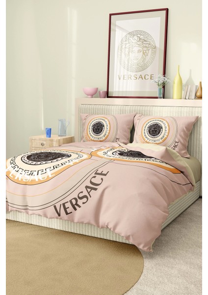 Marka Nevresim Takımı Çift Kişilik Pamuklu Saten Kumaş 6 Parça 3D Dijital Baskı Duvet Cover Set Model NO:102