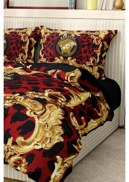 Marka Nevresim Takımı Çift Kişilik Pamuklu Saten Kumaş 6 Parça 3D Dijital Baskı Duvet Cover Set Model NO:110 indirimleri