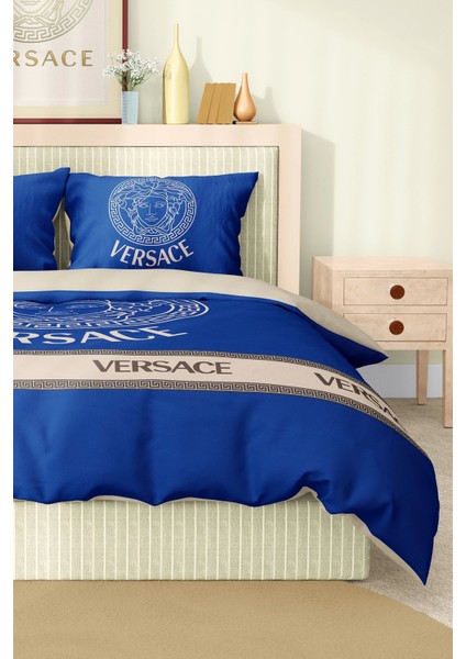 Marka Nevresim Takımı Çift Kişilik Pamuklu Saten Kumaş 6 Parça 3D Dijital Baskı Duvet Cover Set Model NO:103