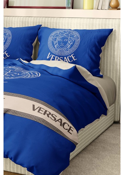Marka Nevresim Takımı Çift Kişilik Pamuklu Saten Kumaş 6 Parça 3D Dijital Baskı Duvet Cover Set Model NO:103