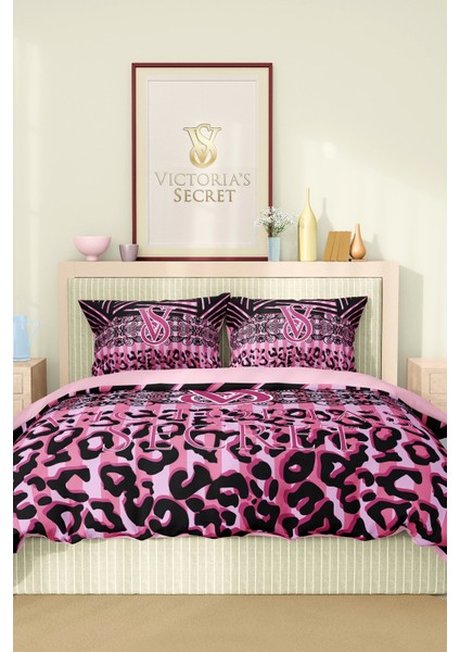 Marka Nevresim Takımı Çift Kişilik Pamuklu Saten Kumaş 6 Parça 3D Dijital Baskı Duvet Cover Set Model NO:125