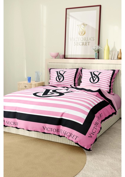 Marka Nevresim Takımı Çift Kişilik Pamuklu Saten Kumaş 6 Parça 3D Dijital Baskı Duvet Cover Set Model NO:128
