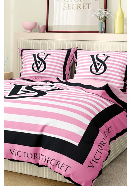 Marka Nevresim Takımı Çift Kişilik Pamuklu Saten Kumaş 6 Parça 3D Dijital Baskı Duvet Cover Set Model NO:128