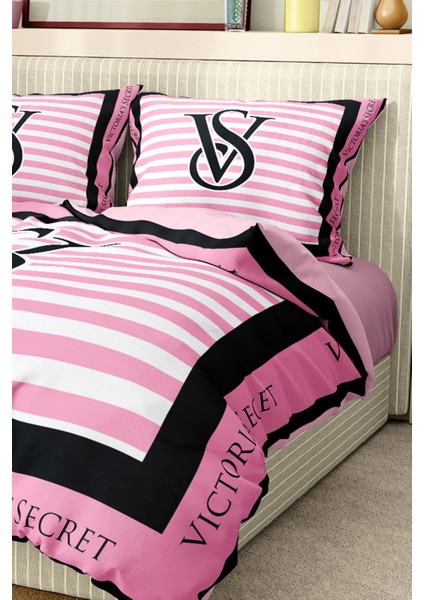 Marka Nevresim Takımı Çift Kişilik Pamuklu Saten Kumaş 6 Parça 3D Dijital Baskı Duvet Cover Set Model NO:128