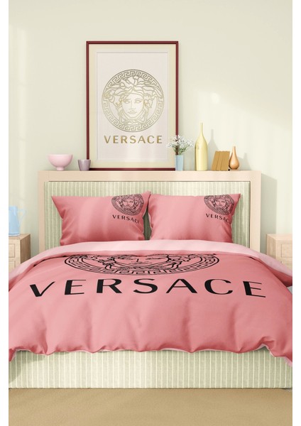 Marka Nevresim Takımı Çift Kişilik Pamuklu Saten Kumaş 6 Parça 3D Dijital Baskı Duvet Cover Set Model NO:118 fiyatları